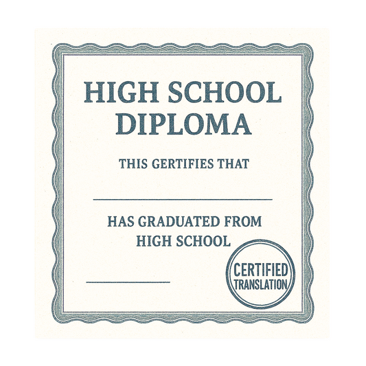High school diploma
