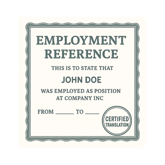 Employment reference