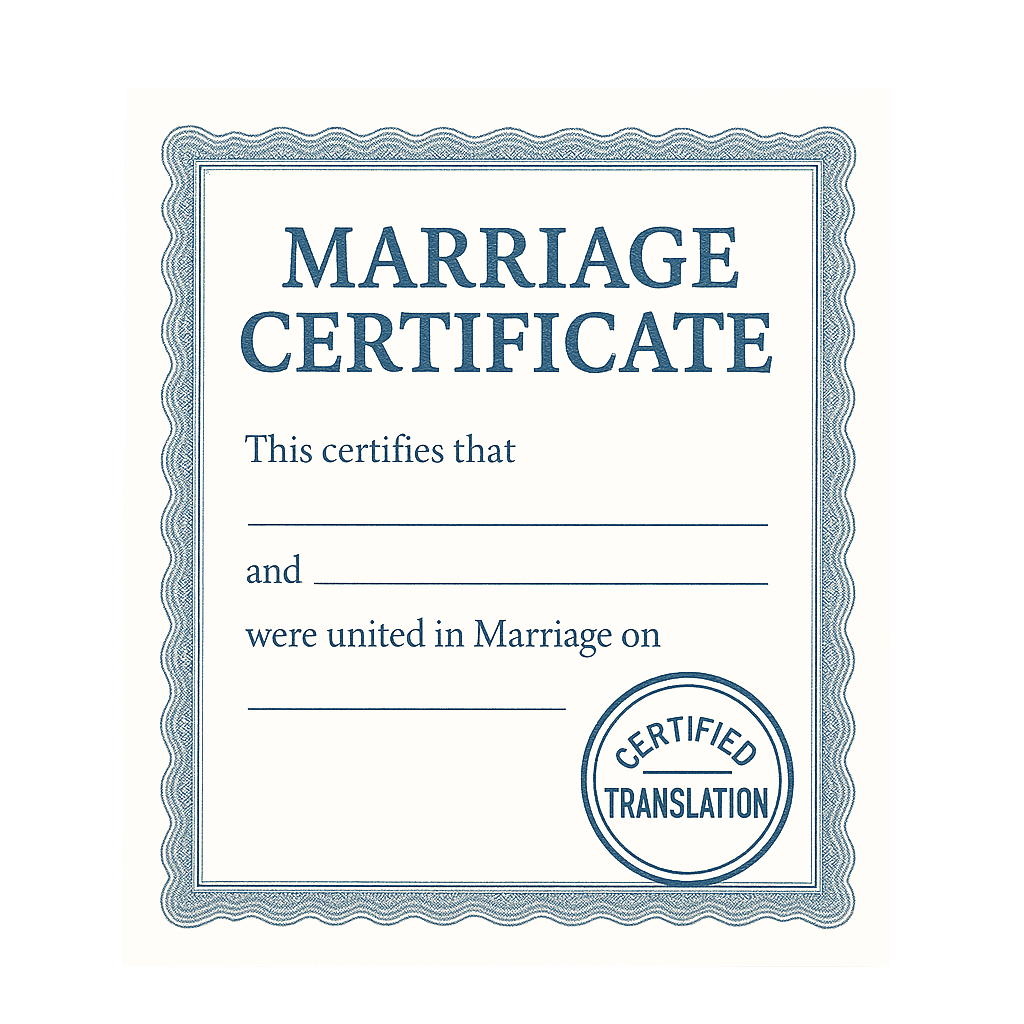 Heiratsurkunde