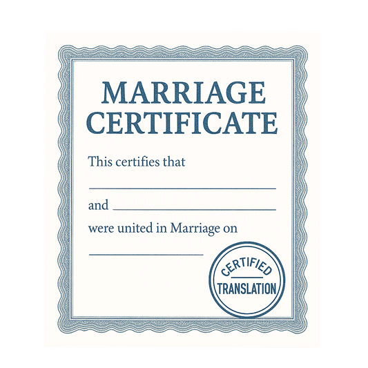 Heiratsurkunde